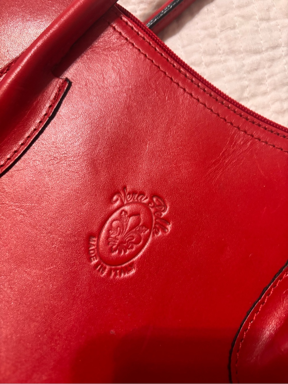 Vera Pelle Red Leather Mules